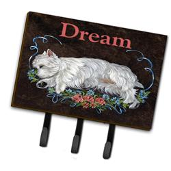 6 x 2 x 9 in. Westie Dream Leash or Key Holder