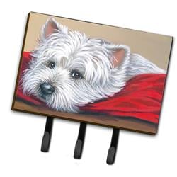 6 x 2 x 9 in. Westie Red Pillow Leash or Key Holder