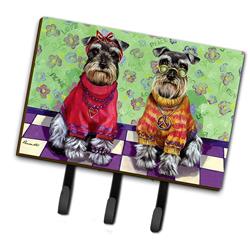 6 x 2 x 9 in. Schnauzer Love & Peace Leash or Key Holder