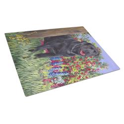 Black Labrador Retriever Glass Cutting Board - Large