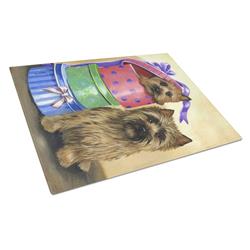 Cairn Terrier Boudoir Glass Cutting Board - Large