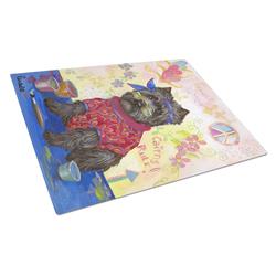 Cairn Terrier Hippie Dippie Glass Cutting Board - Large