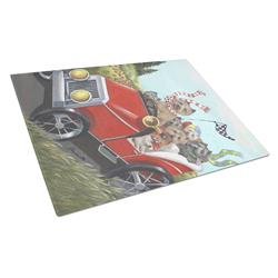 Cairn Terrier On the Move Glass Cutting Board - Large
