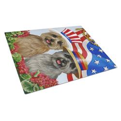 Cairn Terrier USA Glass Cutting Board - Large
