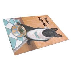 French Bulldog Bone Appetit Glass Cutting Board - Large