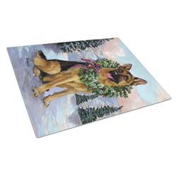 German Shepherd Christmas Honor Glass Cutting Board - Large