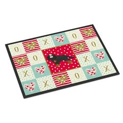 Picture of Carolines Treasures CK5853MAT 18 x 27 in. Cavalier King Charles Spaniel No.2 Love Indoor or Outdoor Mat
