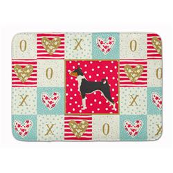 19 x 27 in. Basenji Love Machine Washable Memory Foam Mat