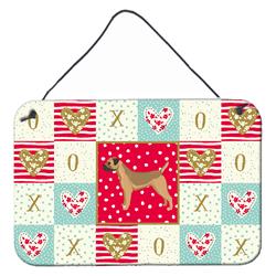 8 x 12 in. Border Terrier Love Wall or Door Hanging Prints