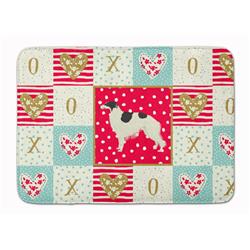 19 x 27 in. Borzoi Love Machine Washable Memory Foam Mat