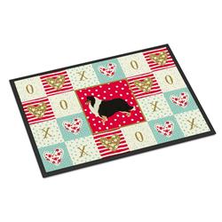 CK5922JMAT 24 x 36 in. Collie Love Indoor or Outdoor Mat