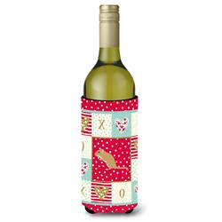 Picture of Carolines Treasures CK5449LITERK 24 oz Gerbil Mouse Love Wine Bottle Hugger