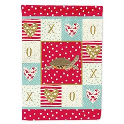 28 x 0.01 x 40 in. Pond Slider Turtle Canvas House Flag