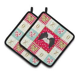 CK5209PTHD 7.5 x 7.5 in. Japanese Chin Love Pair of Pot Holders