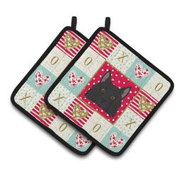 CK5236PTHD 7.5 x 7.5 in. Schipperke Love Pair of Pot Holders