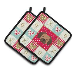CK5240PTHD 7.5 x 7.5 in. Tibetan Spaniel Love Pair of Pot Holders