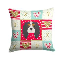 14 x 3 x 14 in. Cavalier King Charles Spaniel Love Fabric Decorative Pillow