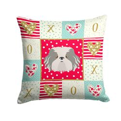 14 x 3 x 14 in. Odis Dog Love Fabric Decorative Pillow