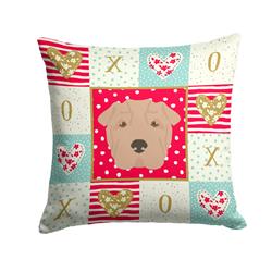 14 x 3 x 14 in. Shar Pei Love Fabric Decorative Pillow