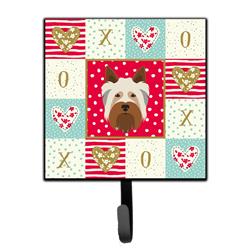 4.25 x 1 x 7 in. Australian Silky Terrier Love Leash or Key Holder