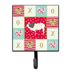 4.25 x 1 x 7 in. Malvi Cow Love Leash or Key Holder