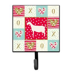 4.25 x 1 x 7 in. Saanen Goat Love Leash or Key Holder