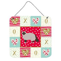 6 x 6 in. Birman Cat Love Wall or Door Hanging Prints