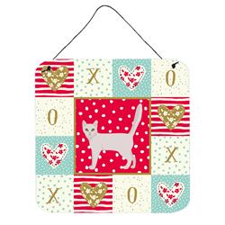 6 x 6 in. Burmilla Cat Love Wall or Door Hanging Prints