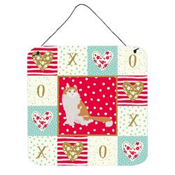 6 x 6 in. American Curl Cat Love Wall or Door Hanging Prints