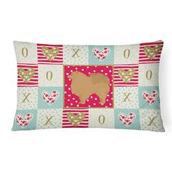 Picture of Carolines Treasures CK5877PW1216 12 x 3 x 16 in. Pomeranian No.1 Love Canvas Fabric Decorative Pillow