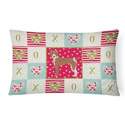 CK5887PW1216 12 x 3 x 16 in. Rat Terrier Love Canvas Fabric Decorative Pillow