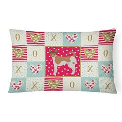 CK5896PW1216 12 x 3 x 16 in. Tenterfield Terrier Love Canvas Fabric Decorative Pillow