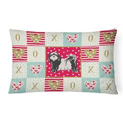 CK5898PW1216 12 x 3 x 16 in. Tibetan Terrier Love Canvas Fabric Decorative Pillow
