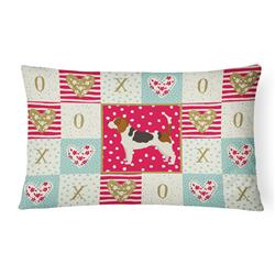 CK5909PW1216 12 x 3 x 16 in. Beagle Love Canvas Fabric Decorative Pillow