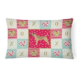 CK5913PW1216 12 x 3 x 16 in. Border Terrier Love Canvas Fabric Decorative Pillow