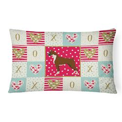 CK5916PW1216 12 x 3 x 16 in. Boxer Love Canvas Fabric Decorative Pillow