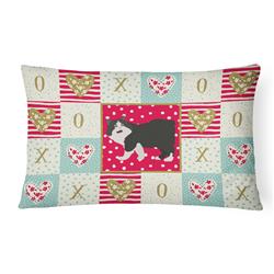 Picture of Carolines Treasures CK5593PW1216 12 x 3 x 16 in. Cymric Cat Love Canvas Fabric Decorative Pillow