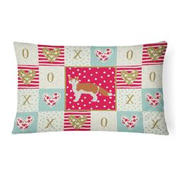 12 x 3 x 16 in. La Perm No.2 Cat Love Canvas Fabric Decorative Pillow