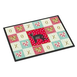 24 x 36 in. Devon Rex Cat Love Indoor or Outdoor Mat