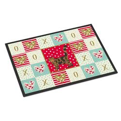 Picture of Carolines Treasures CK5619JMAT 24 x 36 in. Foldex Exotic Fold No.2 Cat Love Indoor or Outdoor Mat