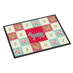 Picture of Carolines Treasures CK5604MAT 18 x 27 in. Dwelf No.1 Cat Love Indoor or Outdoor Mat