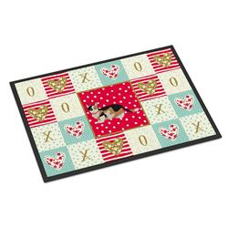 Picture of Carolines Treasures CK5650MAT 18 x 27 in. Munchkin Cat Love Indoor or Outdoor Mat