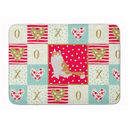 19 x 27 in. American Curl Cat Love Machine Washable Memory Foam Mat