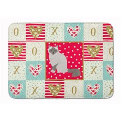 19 x 27 in. Birman Cat Love Machine Washable Memory Foam Mat