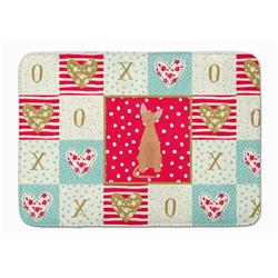 CK5756RUG 19 x 27 in. Devon Rex No.1 Cat Love Machine Washable Memory Foam Mat