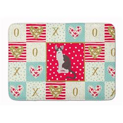 19 x 27 in. Oriental Bicolor Cat Love Machine Washable Memory Foam Mat