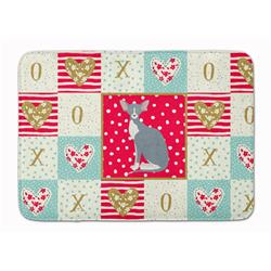 19 x 27 in. Peterbald Cat Love Machine Washable Memory Foam Mat