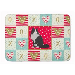 19 x 27 in. Ragamuffin Cat Love Machine Washable Memory Foam Mat