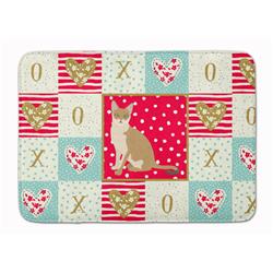 19 x 27 in. Singapura Cat Love Machine Washable Memory Foam Mat