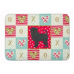 19 x 27 in. Affenpinscher No.2 Love Machine Washable Memory Foam Mat